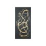 102253-S - Free Lines Dark Green by Mercana Studio a Hand Embellished Textured Canvas