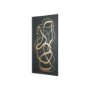 102253-S - Free Lines Dark Green by Mercana Studio a Hand Embellished Textured Canvas