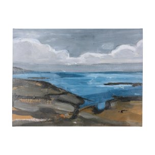 Grey Sky I by Mercana Studio a Hand Embellished Textured Canvas