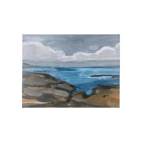 102264-S - Grey Sky I by Mercana Studio a Hand Embellished Textured Canvas