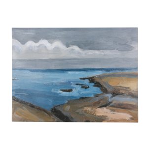 Grey Sky II by Mercana Studio a Hand Embellished Textured Canvas