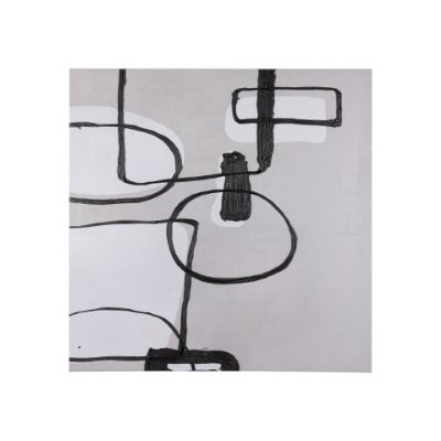 102270-S - Neutral Shapes II by Mercana Studio a Hand Embellished Textured Canvas