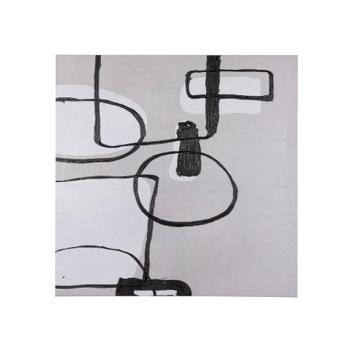 102270-S - Neutral Shapes II by Mercana Studio a Hand Embellished Textured Canvas