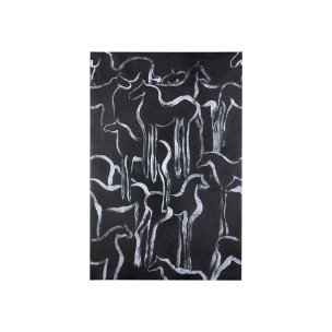 Horse Herd II by Mercana Studio a Hand Embellished Textured Canvas