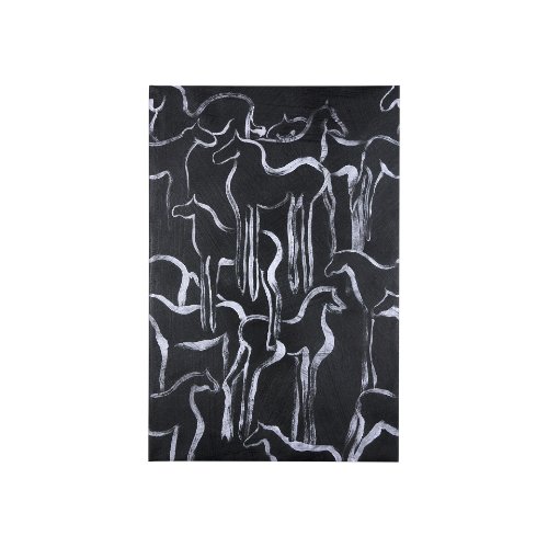 102272-S - Horse Herd II by Mercana Studio a Hand Embellished Textured Canvas