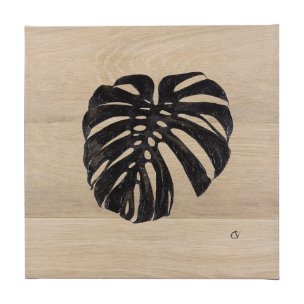 Tropical Leaf I by Mercana Studio a Hand Embellished Textured Canvas