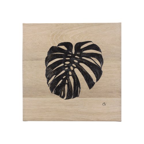 102275-S - Tropical Leaf I by Mercana Studio a Hand Embellished Textured Canvas