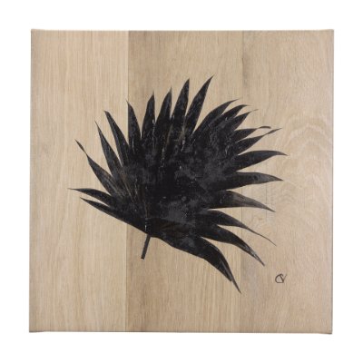 102276-L - Tropical Leaf II by Mercana Studio a Hand Embellished Textured Canvas