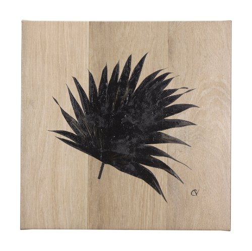 102276-L - Tropical Leaf II by Mercana Studio a Hand Embellished Textured Canvas