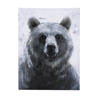 102282-S - Animal Portrait III by Mercana Studio a Hand Embellished Textured Canvas
