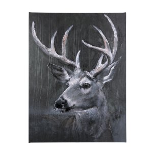 Animal Portrait IV by Mercana Studio a Hand Embellished Textured Canvas