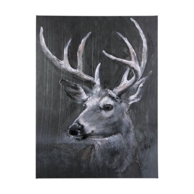 102283-S - Animal Portrait IV by Mercana Studio a Hand Embellished Textured Canvas