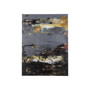 Silver and gold inspiration I by Mercana Studio a Hand Embellished Textured Canvas