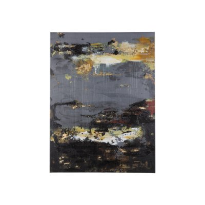102309-S - Silver and gold inspiration I by Mercana Studio a Hand Embellished Textured Canvas