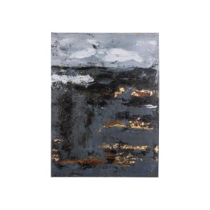 Silver and gold inspiration II by Mercana Studio a Hand Embellished Textured Canvas