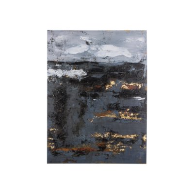 102310-S - Silver and gold inspiration II by Mercana Studio a Hand Embellished Textured Canvas