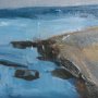 102265-L - Grey Sky II by Mercana Studio a Hand Embellished Textured Canvas