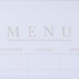 14390 - MENU I by Mercana Studio a Hand Embellished Textured Framed Art Print Matted under Glass