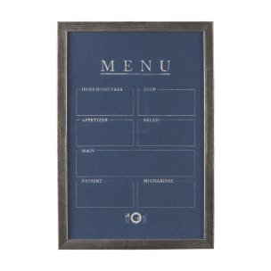 MENU II by Mercana Studio a Hand Embellished Textured Framed Art Print Matted under Glass