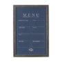 14391 - MENU II by Mercana Studio a Hand Embellished Textured Framed Art Print Matted under Glass