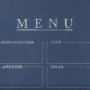 14391 - MENU II by Mercana Studio a Hand Embellished Textured Framed Art Print Matted under Glass
