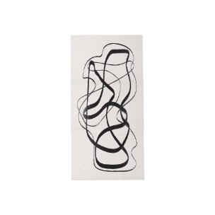 Free Lines Creamy by Mercana Studio a Hand Embellished Textured Canvas