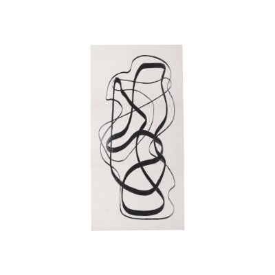 102252-S - Free Lines Creamy by Mercana Studio a Hand Embellished Textured Canvas