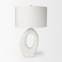69790 - Tao 20.0L x 20.0W x 33.0H Cream Base W/White Shade Table Lamp