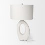 69790 - Tao 20.0L x 20.0W x 33.0H Cream Base W/White Shade Table Lamp