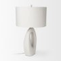 69790 - Tao 20.0L x 20.0W x 33.0H Cream Base W/White Shade Table Lamp