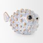 68018 - Spike I (Small) 8L x 4W Off-White Ceramic Puffer Fish