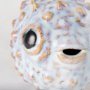 68018 - Spike I (Small) 8L x 4W Off-White Ceramic Puffer Fish