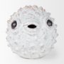 68019 - Spike II (Large) 10L x 6W Off-White Ceramic Puffer Fish