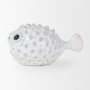 68019 - Spike II (Large) 10L x 6W Off-White Ceramic Puffer Fish
