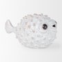 68019 - Spike II (Large) 10L x 6W Off-White Ceramic Puffer Fish