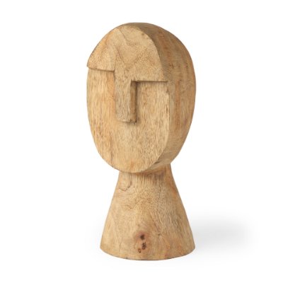 70128 - Ivan Medium Wooden Head Sculpture