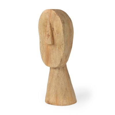 70129 - Ivan Large Wooden Head Sculpture