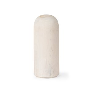 Knox Medium White-Wash Wood Decorative Object