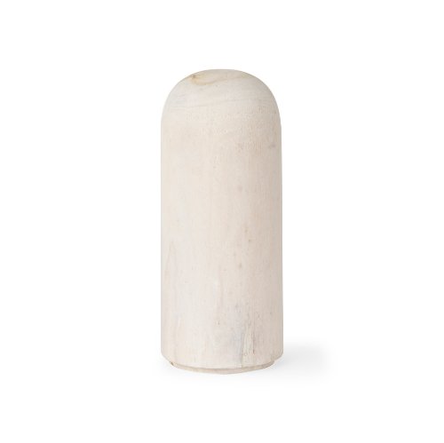 70130 - Knox Medium White-Wash Wood Decorative Object