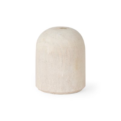 70131 - Knox Short White-Wash Wood Decorative Object