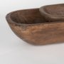 70149 - Athena Set of 2 Extra Large Medium Brown Reclaimed Wood Trays