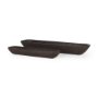 70150 - Athena Set of 2 Extra Large Black-Brown Reclaimed Wood Trays