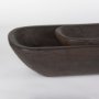 70150 - Athena Set of 2 Extra Large Black-Brown Reclaimed Wood Trays