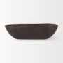 70158 - Athena Extra Large Oblong Black-Brown Reclaimed Wood Bowl 