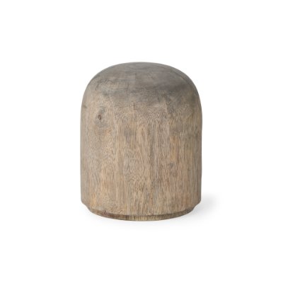 70134 - Knox Short Gray-Wash Wood Decorative Object