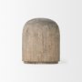 70134 - Knox Short Gray-Wash Wood Decorative Object