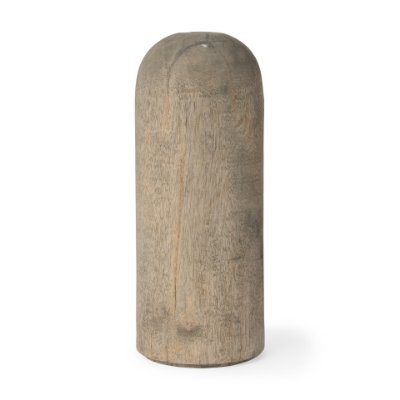 70135 - Knox Large Gray-Wash Wood Decorative Object
