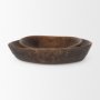 70145 - Nikita Set of 2 Large Medium Brown Reclaimed Wood Bowls