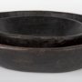 70146 - Nikita Set of 2 Large Black-Brown Reclaimed Wood Bowls