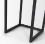 70157 - Jadine Set of 2 Medium Brown Wood w/ Black Metal Rectangle Frames